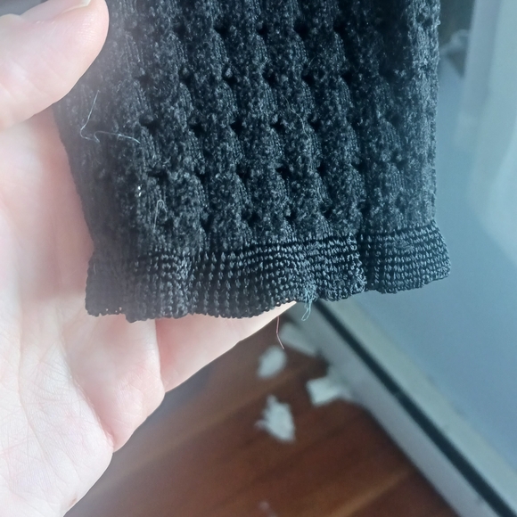 Source Unknown Black Textured Cardigan - Picture 4 of 7